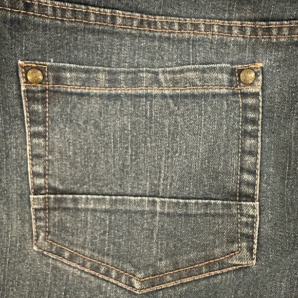 🎄George  Jean Shorts Bermuda Style Dark Wash Size 12 - Picture 5 of 8